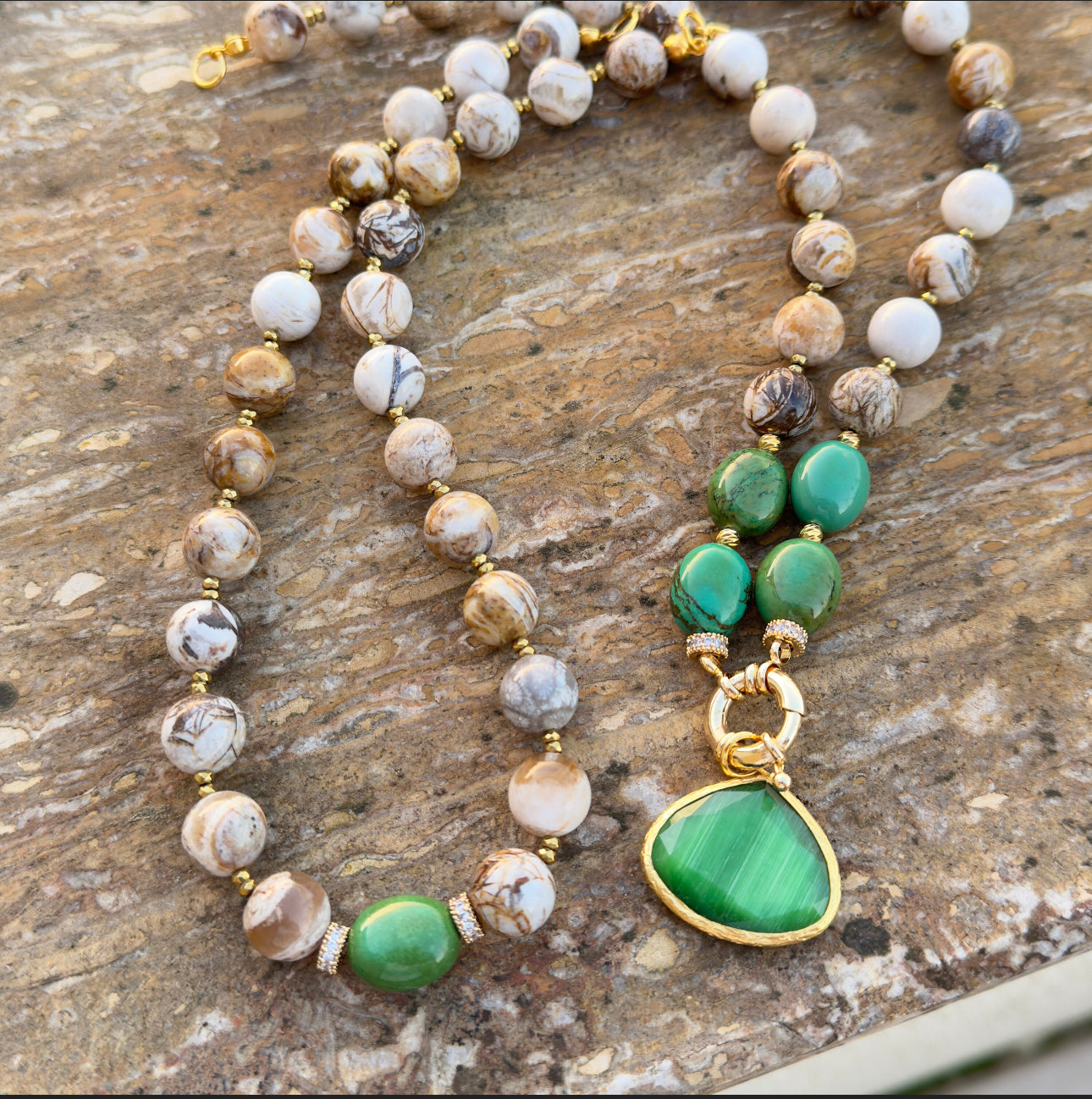 Jasper Gree Turquoise Necklace