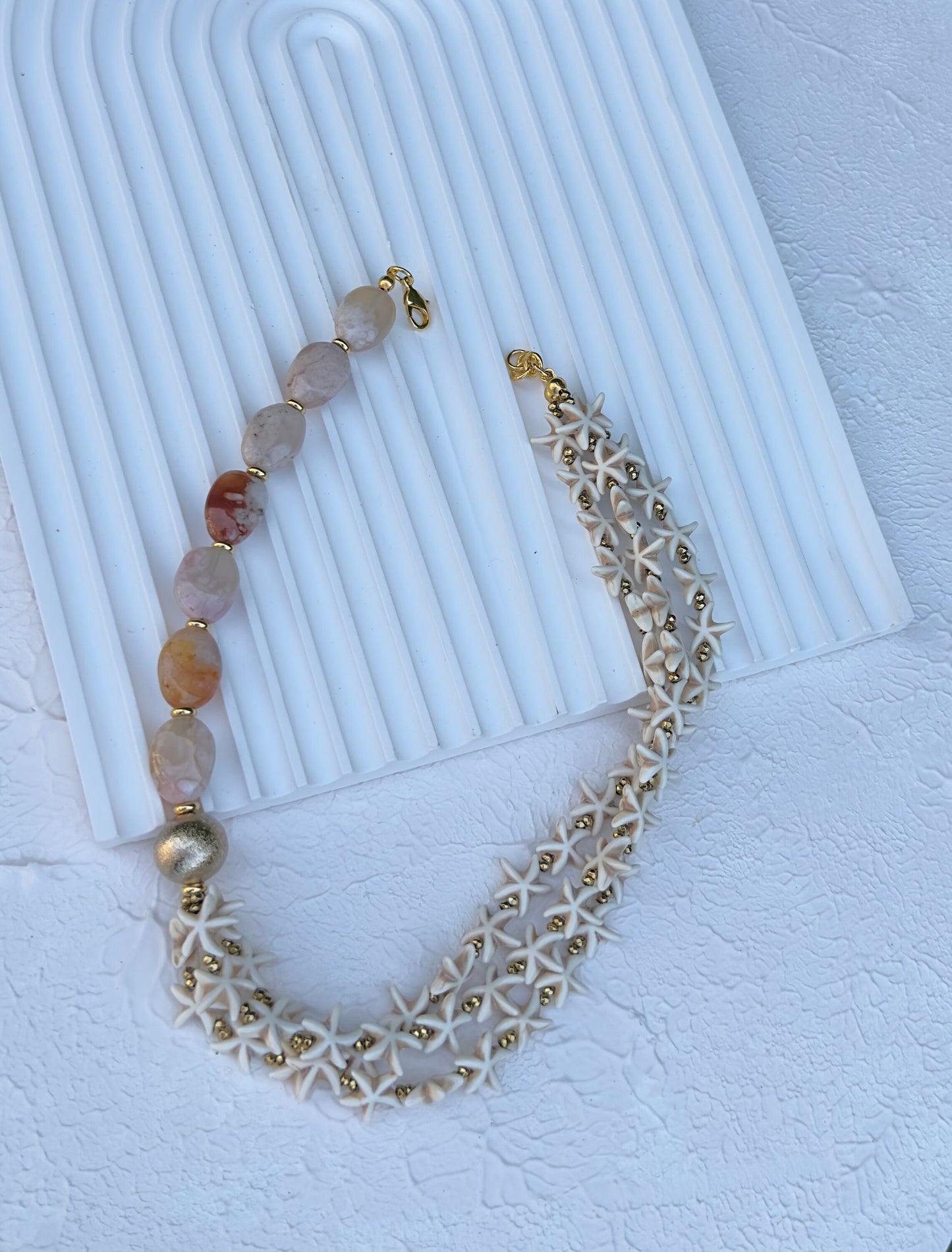 Agate Necklace, Star Jewelry, Summer Necklace, Unique Handmade Jewelry, Birthday Gift